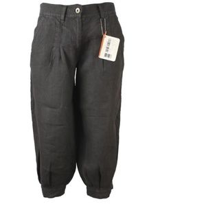 NTS Black Linen Leona Capri Pants Size 36 - US 4